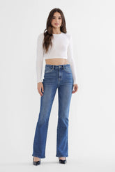 High Rise Bootcut in Fleece