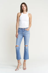 High Rise Cropped Bootcut