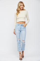 Mid Rise Cigarette Crop