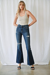 Mid Rise Flare With Repaired Patch Detail