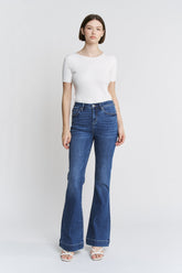 High Rise Flare Trouser Hem