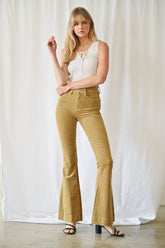 High Rise Velvet Super Flare