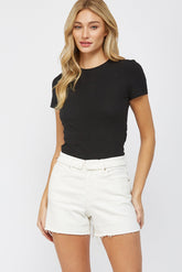 Fold Over High Rise Shorts