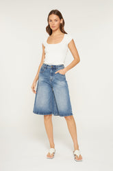 Super High Wide Bermuca Shorts