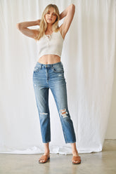 Stretch Super High Rise Mom Jean