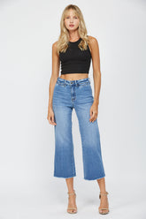 High Rise Crop Wide Leg