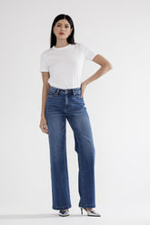 High Rise W Stretch Wide Leg