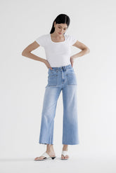 Super High Rise Crop Wide Leg