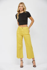 Cropped Wide Leg With Front Pocket