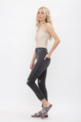 Super High Rise Crop Skinny With Patch