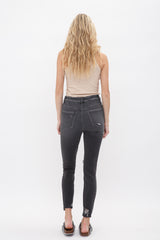 Super High Rise Crop Skinny With Patch