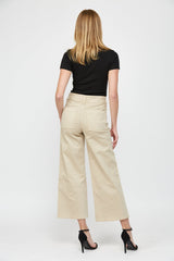 Cropped Wide Leg With Front Pocket