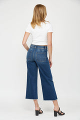 Cropped Wide Leg With Front Pocket