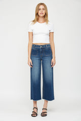 Cropped Wide Leg With Front Pocket