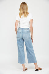 Cropped Wide Leg With Front Pocket