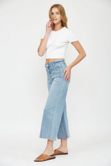 Cropped Wide Leg With Front Pocket