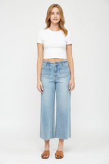 Cropped Wide Leg With Front Pocket