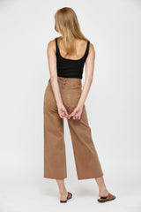 Cropped Wide Leg With Front Pocket