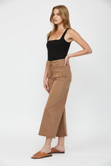 Cropped Wide Leg With Front Pocket