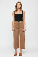 Cropped Wide Leg With Front Pocket