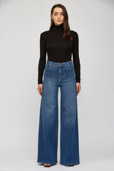 Front Pocket Wide Leg Long