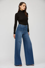 Front Pocket Wide Leg Long