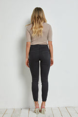 Super High Ankle Skinny Double Waist Band