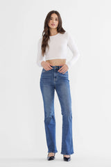 High Rise Bootcut in Fleece