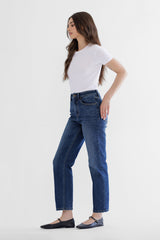 Super High Back Dart Straight Leg in Fleece