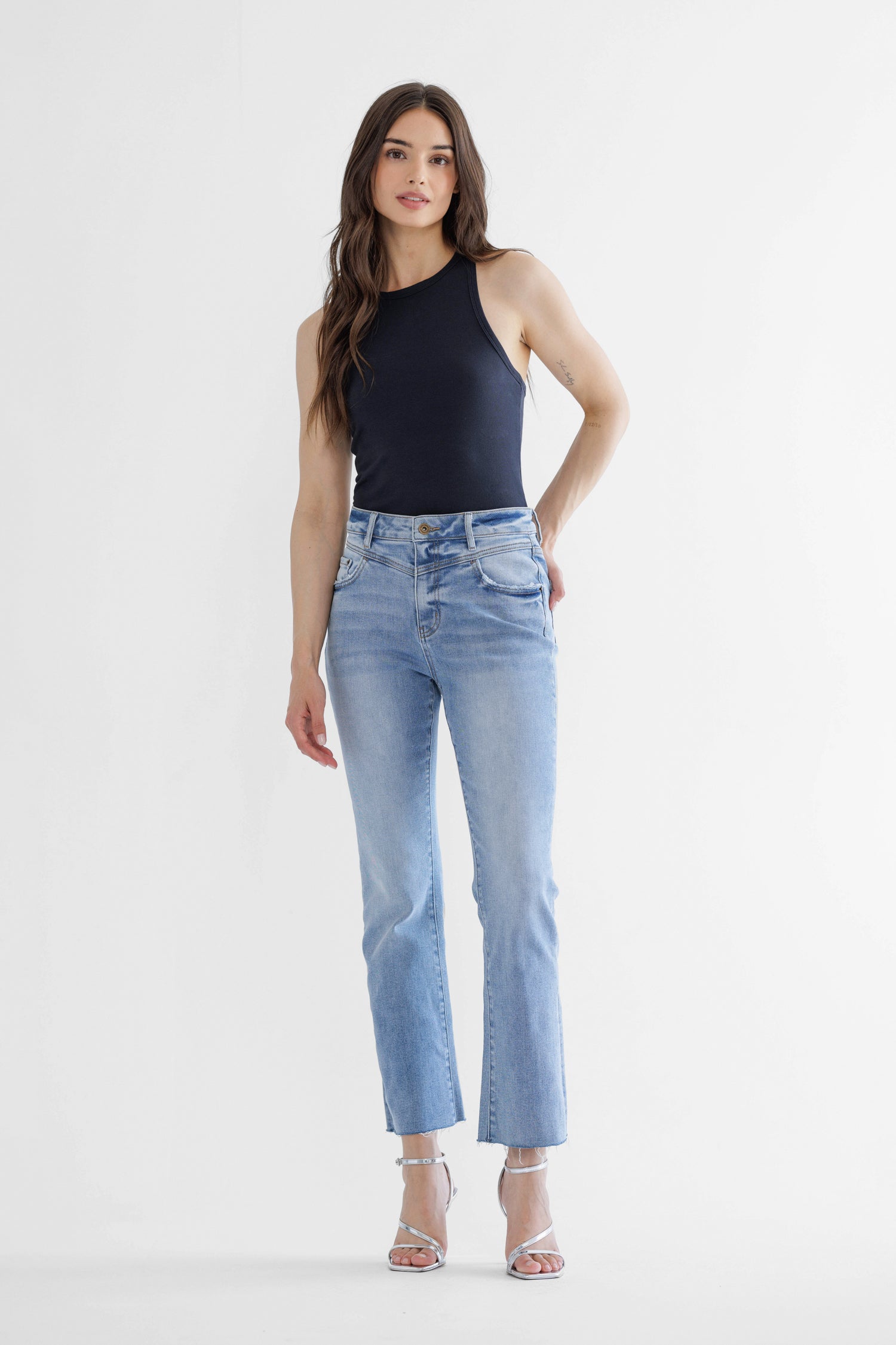 Mica Denim High Rise Front Yoke Bootcut Jeans Secondary image