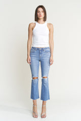 High Rise Cropped Bootcut