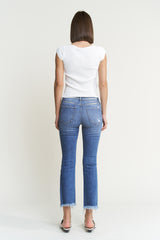 HIGH RISE BOOTCUT W/SHARK BITE HEM