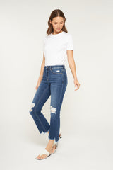 High Rise Bootcut W Shark Bite Hem