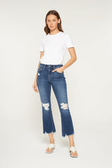 High Rise Bootcut W Shark Bite Hem