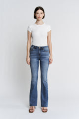 High Rise Boot Cut W Raw Hem