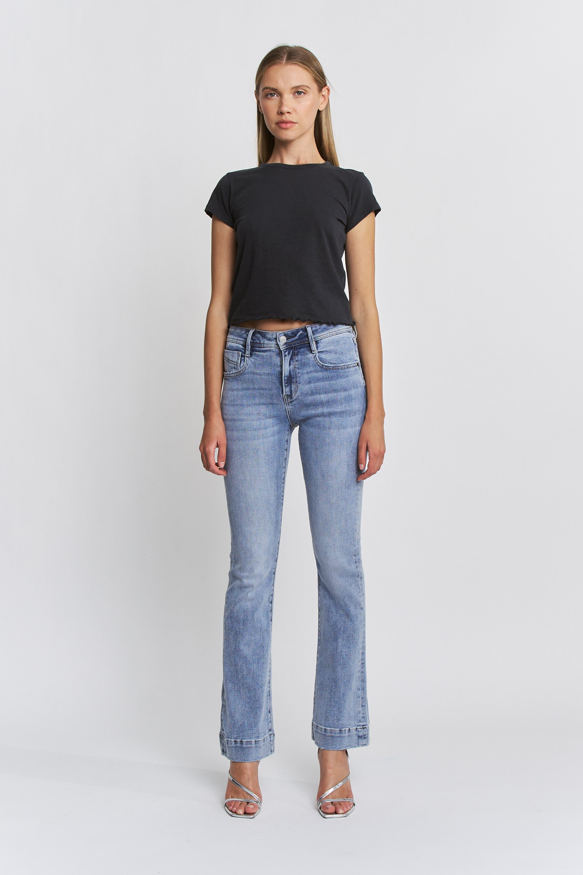 Mica Denim High Rise Bootcut with Trouser Hem Secondary image