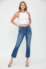 MID RISE BOOT CUT CROP