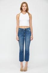 MID RISE BOOT CUT CROP