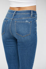 MID RISE BOOT CUT CROP