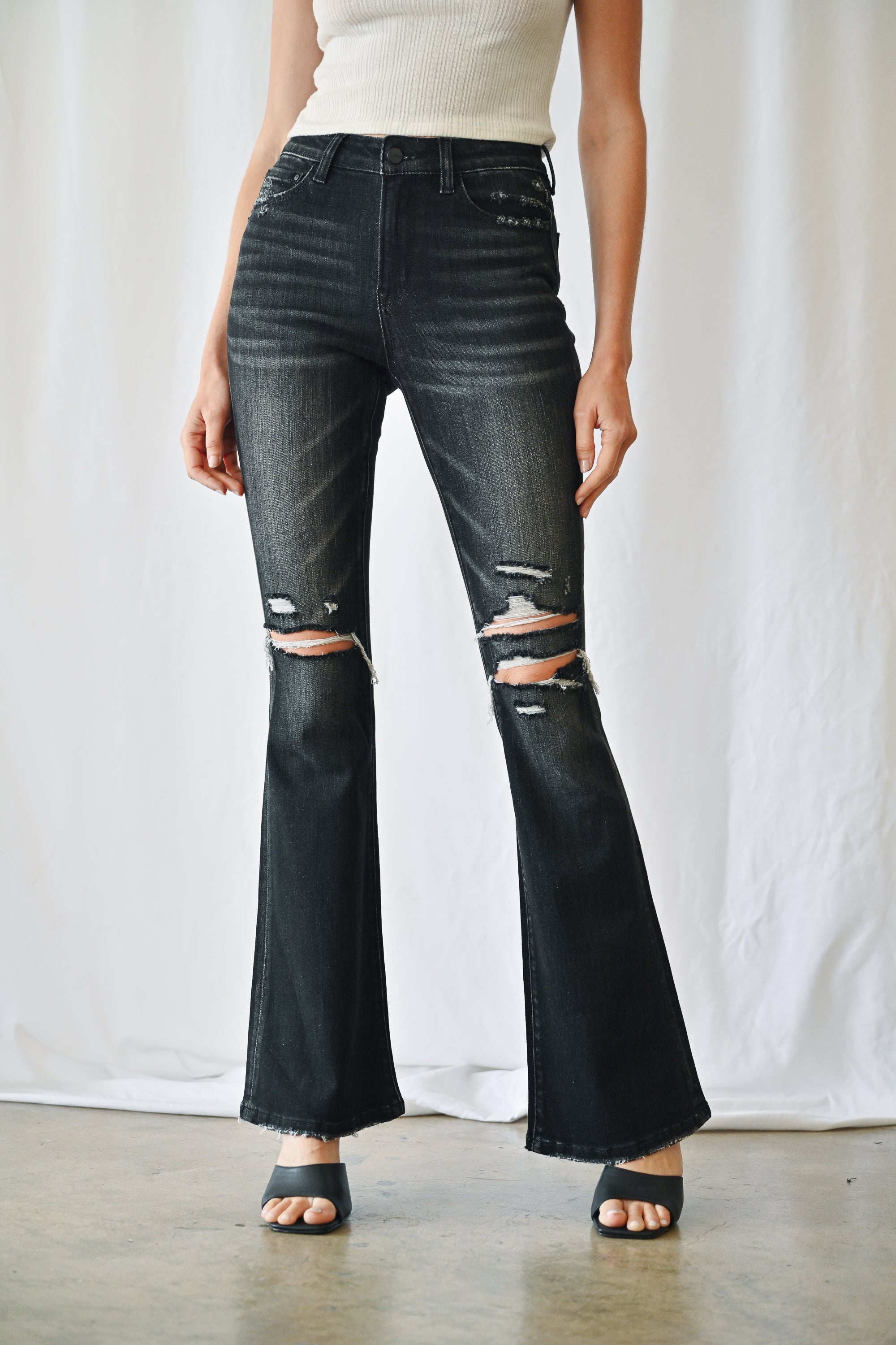Mica Denim High Rise Flare Secondary image