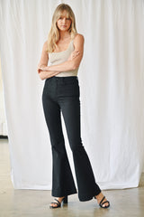 High Rise Trouser Hem Flare