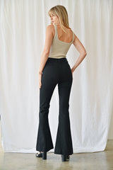 High Rise Trouser Hem Flare