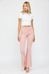 High Rise Trouser Hem Flare