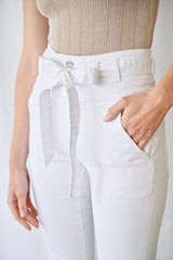 High Waist Belted Flare