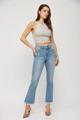 High Rise Crop Flare