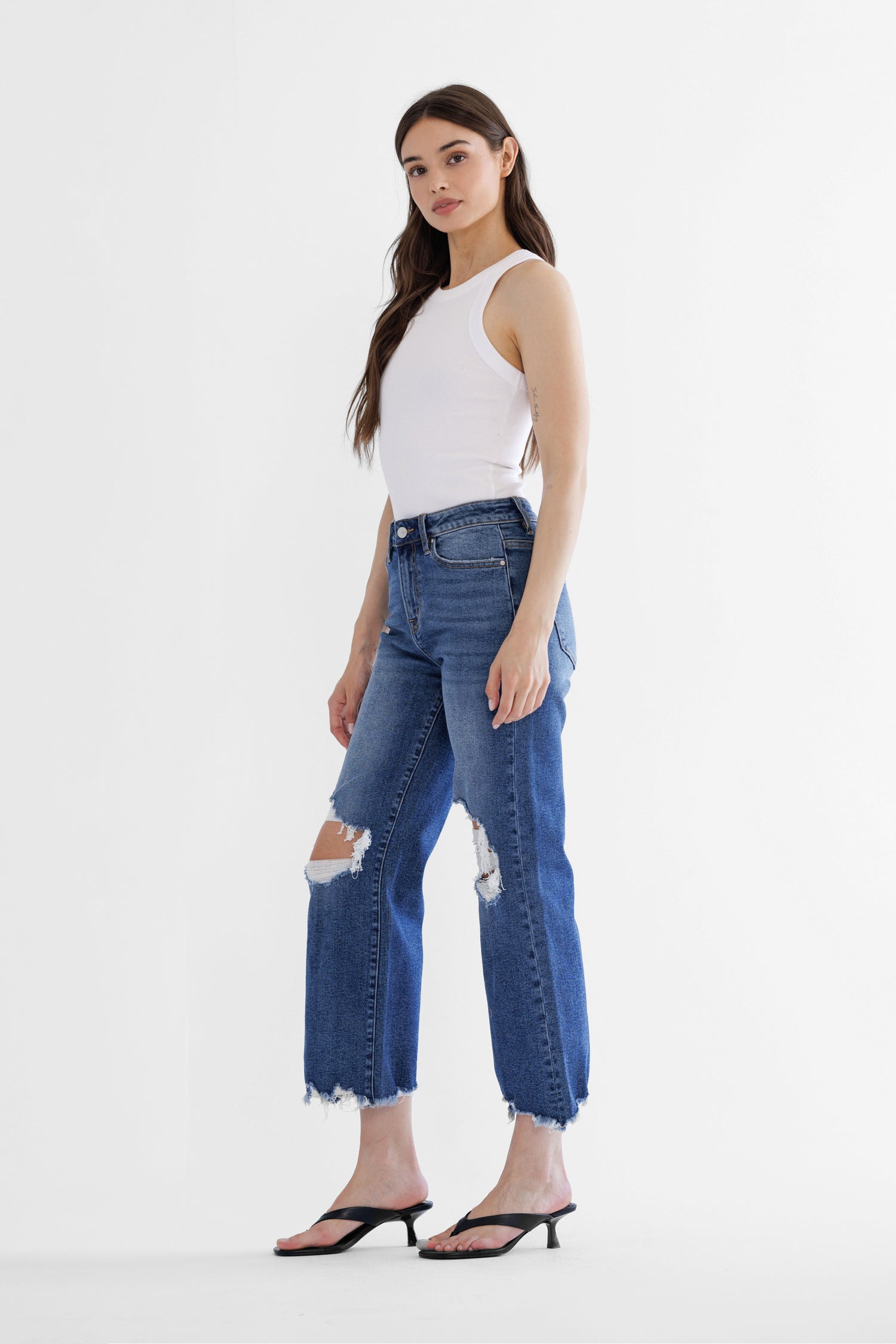 90's Vintage Crop Flare