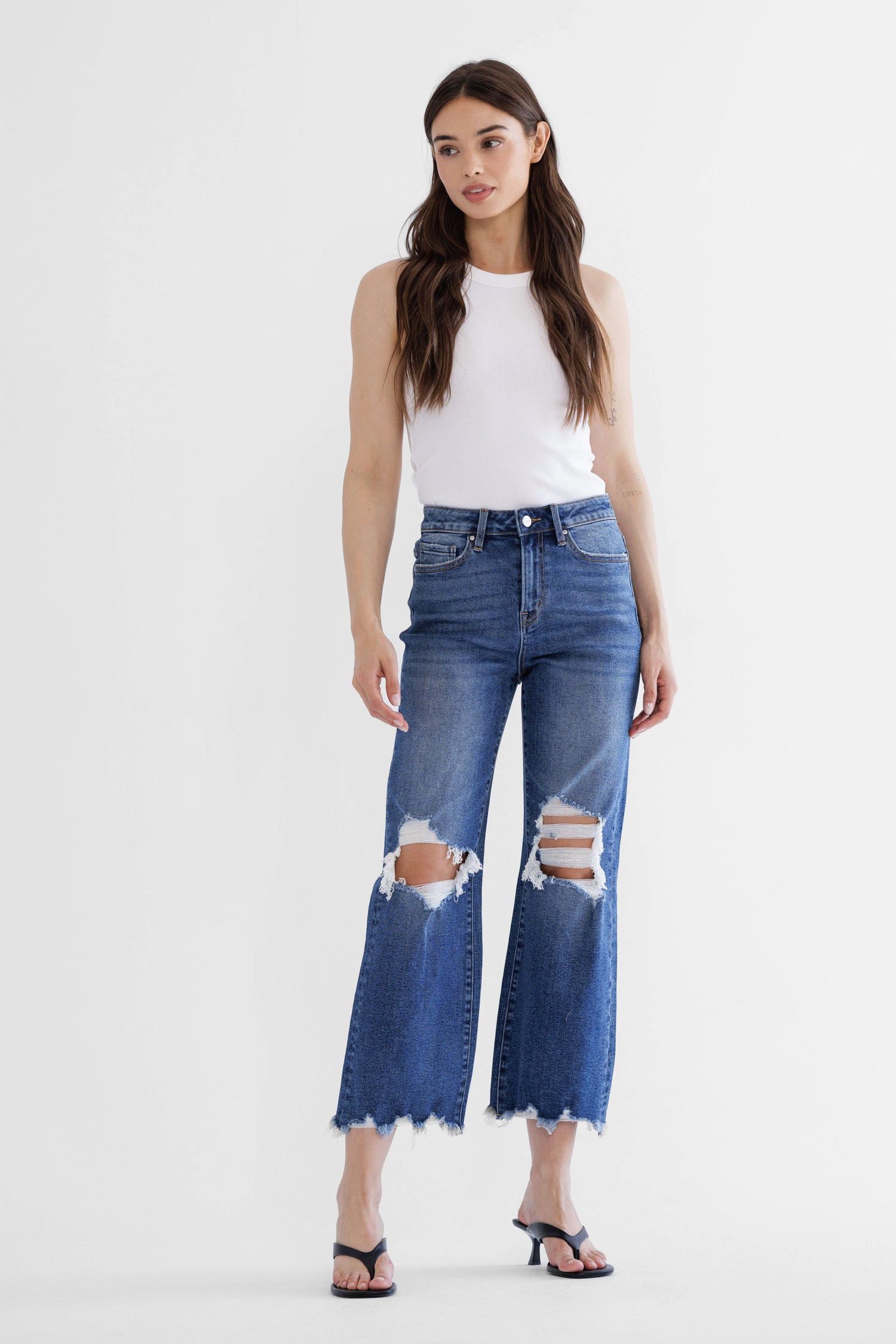 90's Vintage Crop Flare