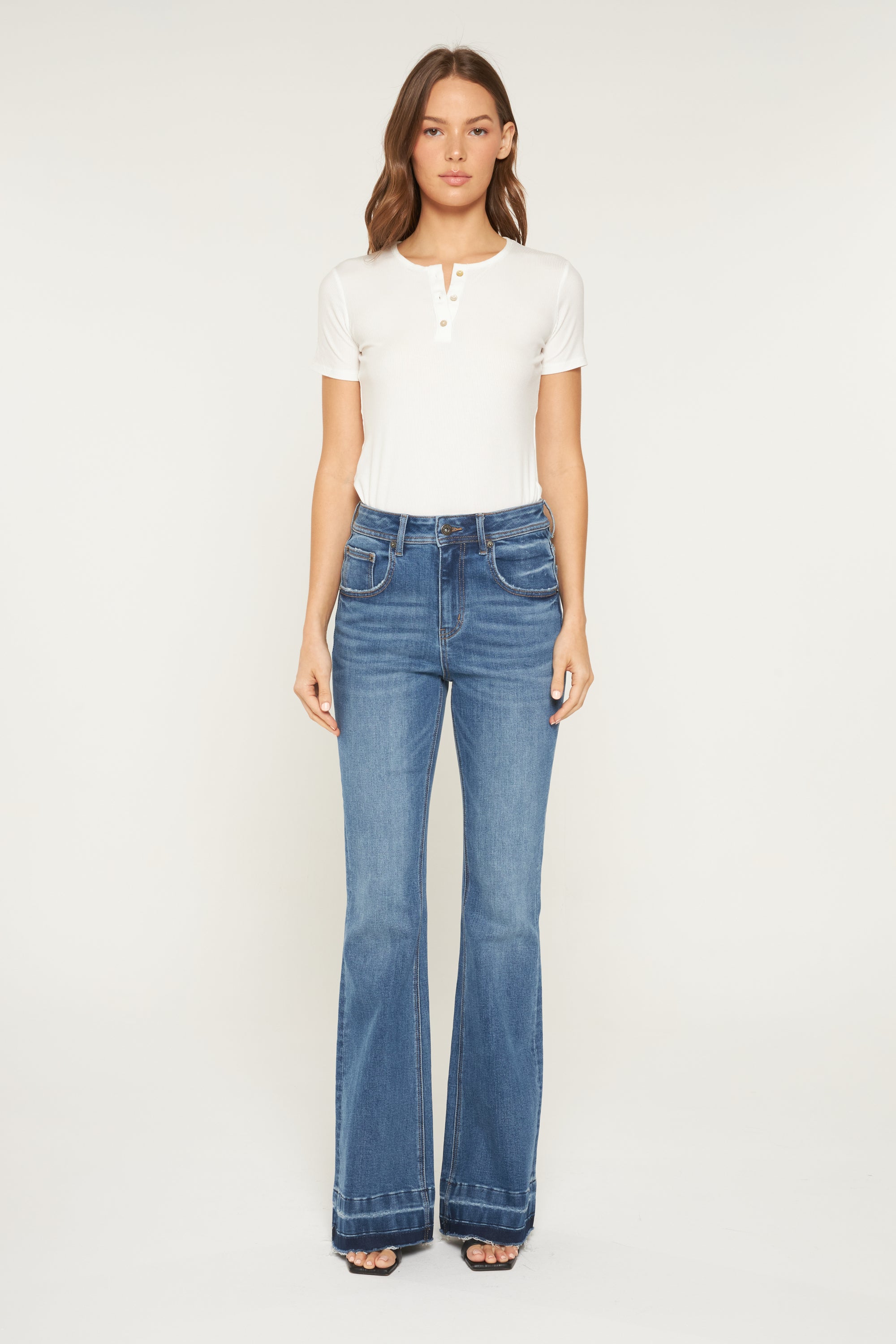 Mica Denim Super High Rise Flare Jeans Secondary image
