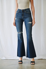 Mid Rise Flare With Repaired Patch Detail