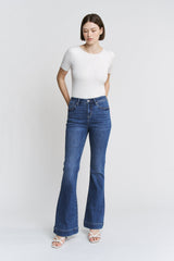 High Rise Flare Trouser Hem